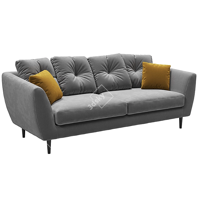 Contemporary Comfort: Flake Sofa 3D model image 2