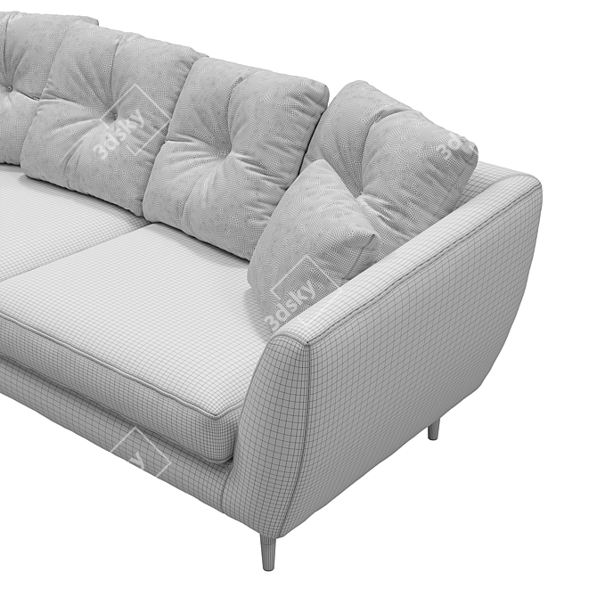 Contemporary Comfort: Flake Sofa 3D model image 4