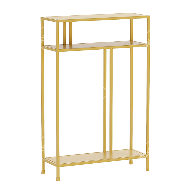  Sleek Profile Console Table 3D model image 2