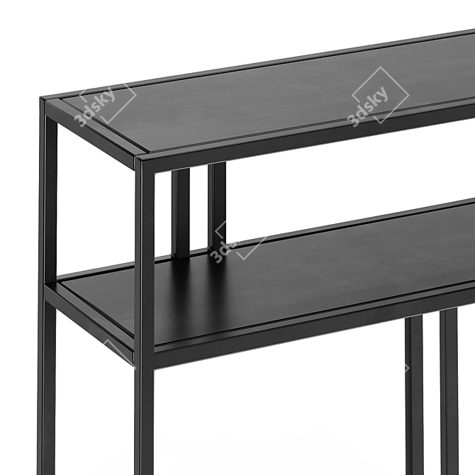  Sleek Profile Console Table 3D model image 4