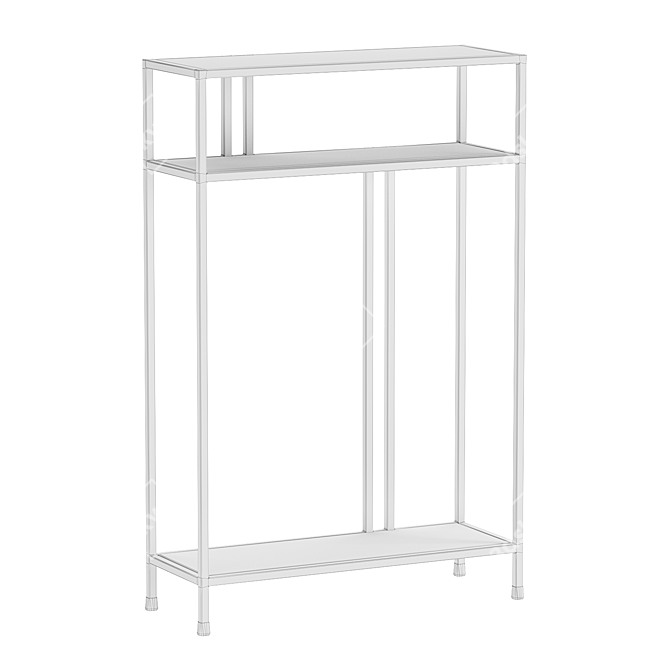  Sleek Profile Console Table 3D model image 5