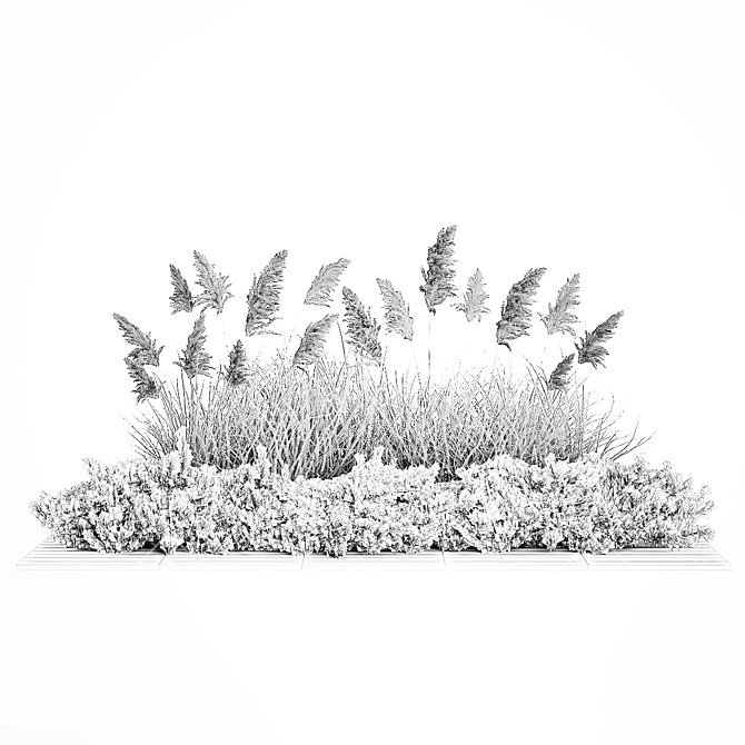 Urban Greenscape Plant Collection 3D model image 7