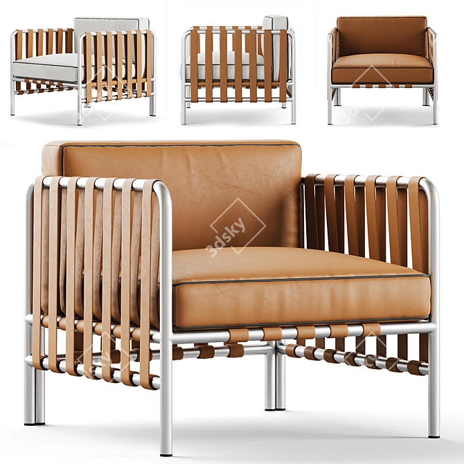 Customizable Armchair - Gandia Blasco 3D model image 5