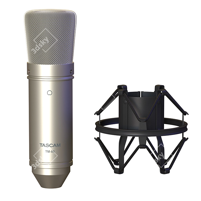 Tascam TM-80 Studio Condenser Microphone 3D model image 4