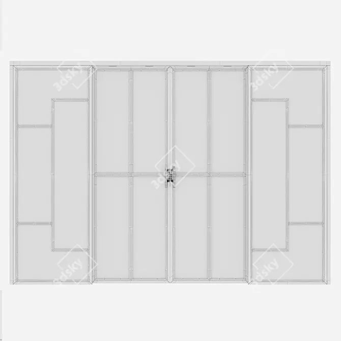 Corona Aluminium Door 33 Render 3D model image 4