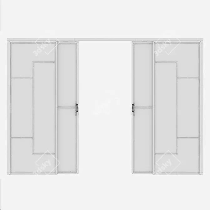 Corona Aluminium Door 33 Render 3D model image 5