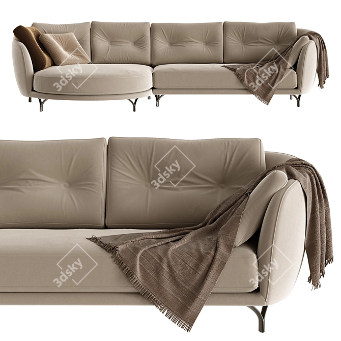 Valentini Ethos Sofa 3D Model 3D model image 4