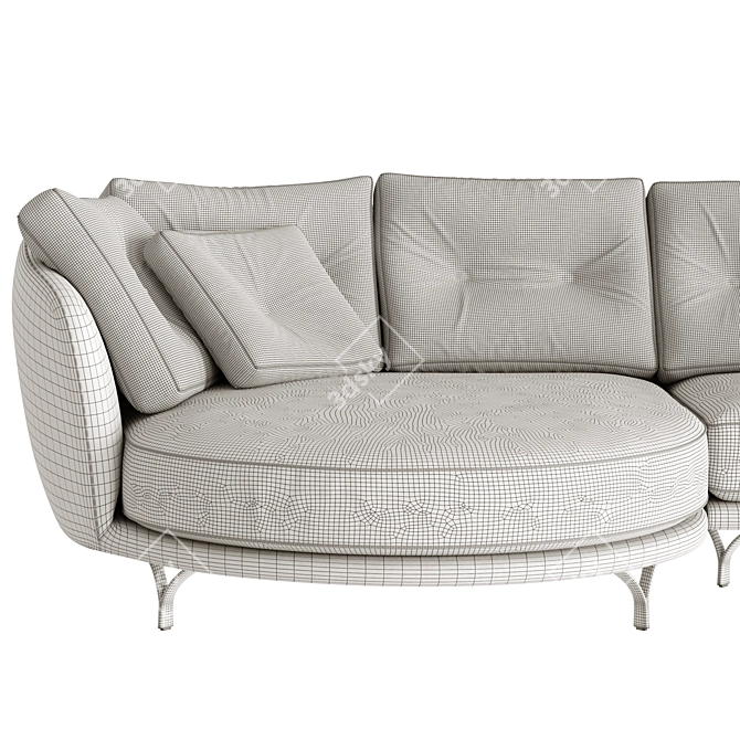 Valentini Ethos Sofa 3D Model 3D model image 5