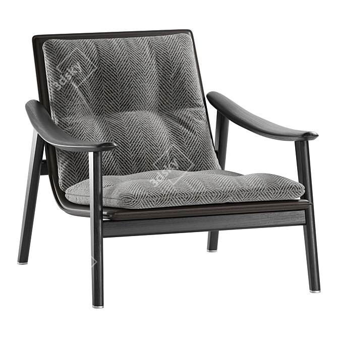 Modern Minotti Fynn Armchair Design 3D model image 1