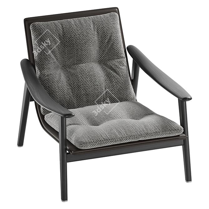 Modern Minotti Fynn Armchair Design 3D model image 3