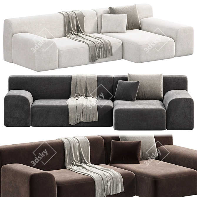 Paola Lenti All Time Sofa 3D model image 1