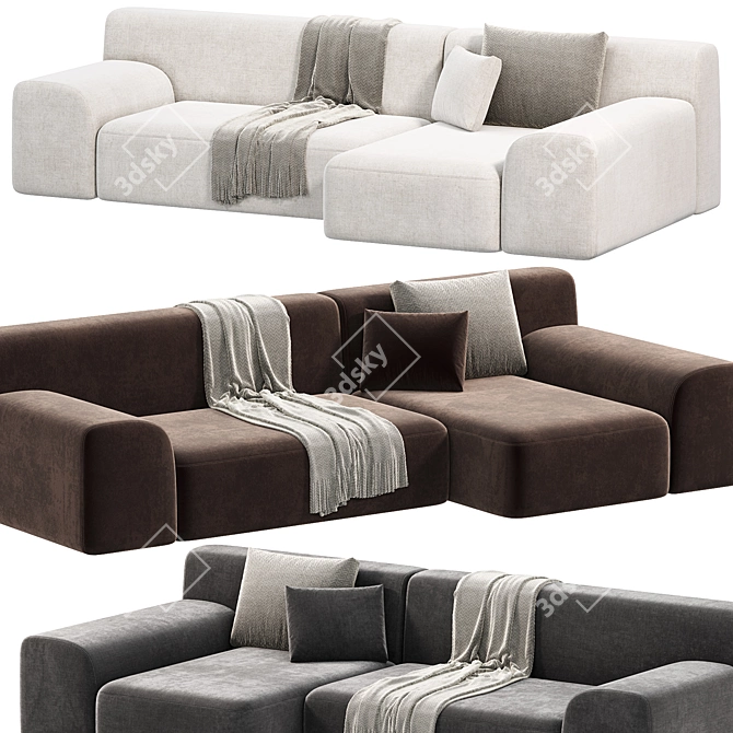 Paola Lenti All Time Sofa 3D model image 2