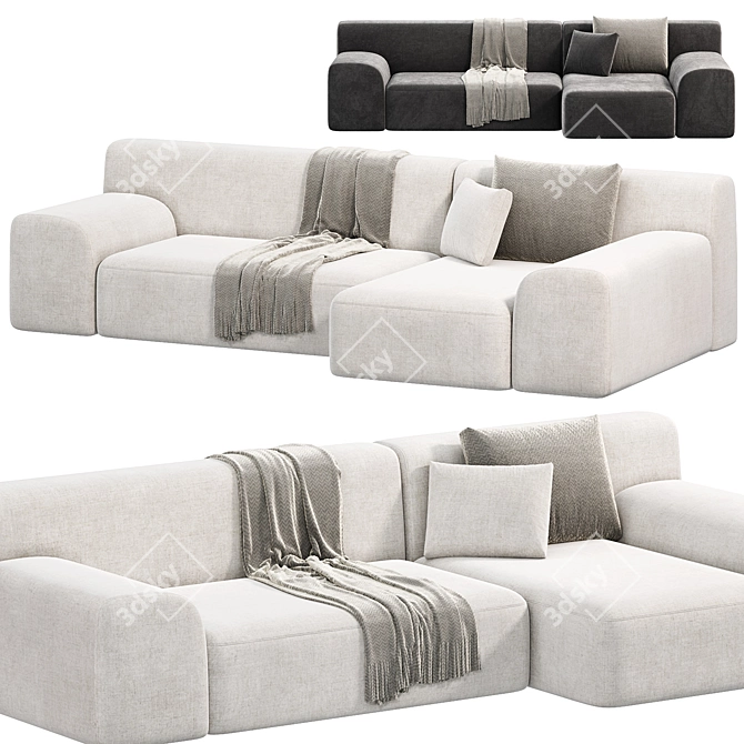 Paola Lenti All Time Sofa 3D model image 3