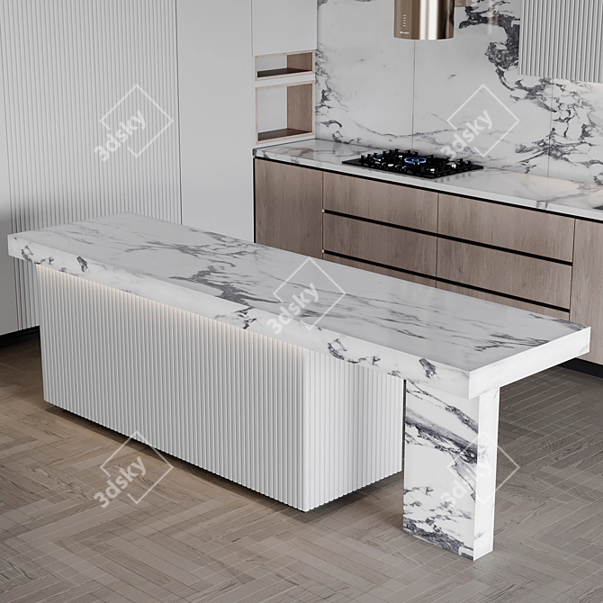 Adjustable Mod Kitchen Setgear 3D model image 5