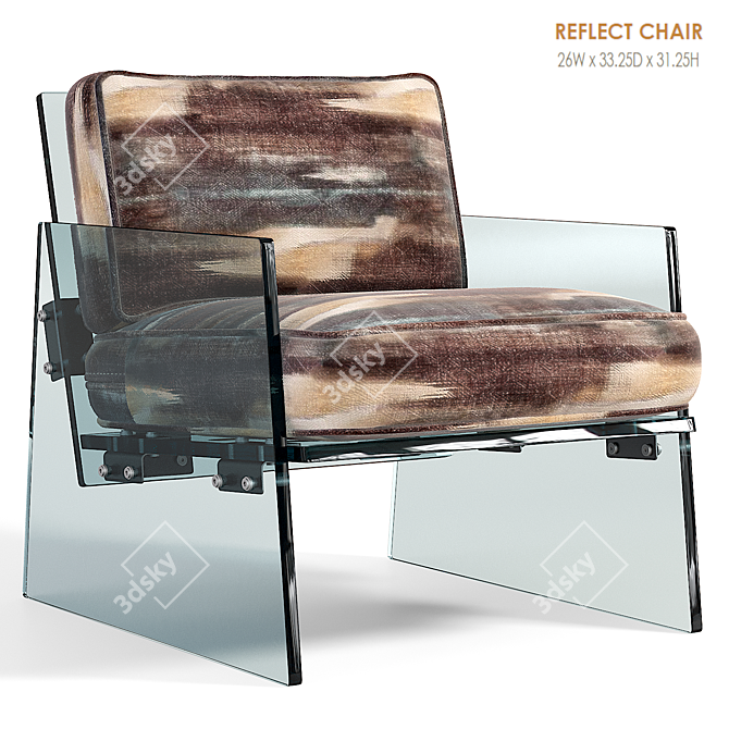 Minimalist Modern Reflect Chair 3D model image 1