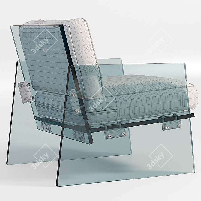 Minimalist Modern Reflect Chair 3D model image 5