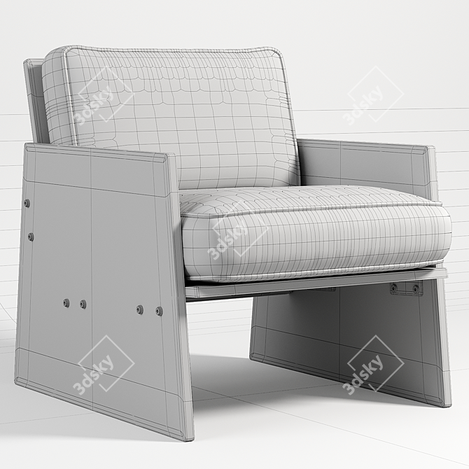 Minimalist Modern Reflect Chair 3D model image 6