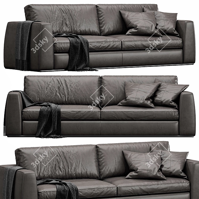 Modern Designer Sofa Andy by CTS 3D model image 1