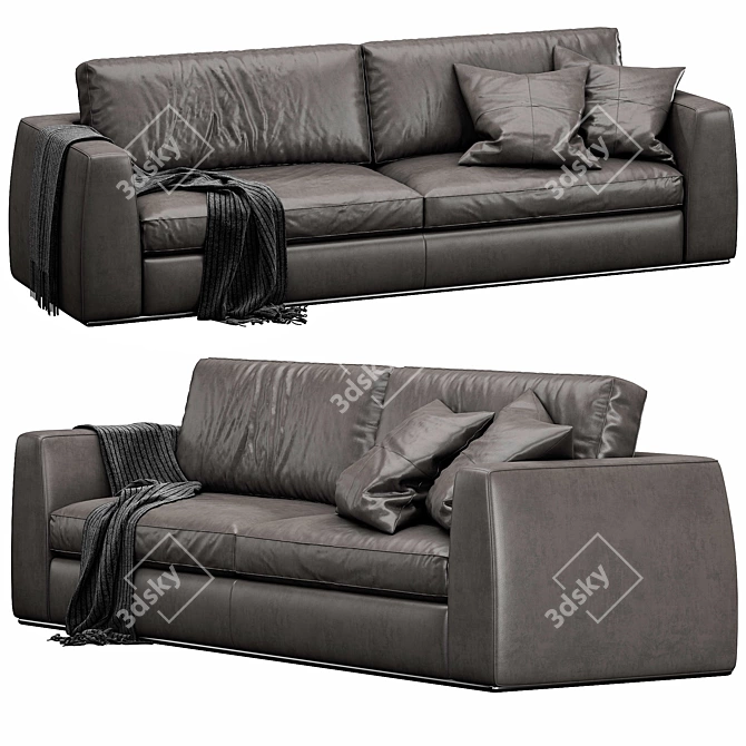 Modern Designer Sofa Andy by CTS 3D model image 2