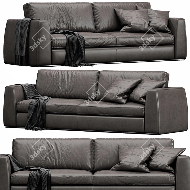 Modern Designer Sofa Andy by CTS 3D model image 3