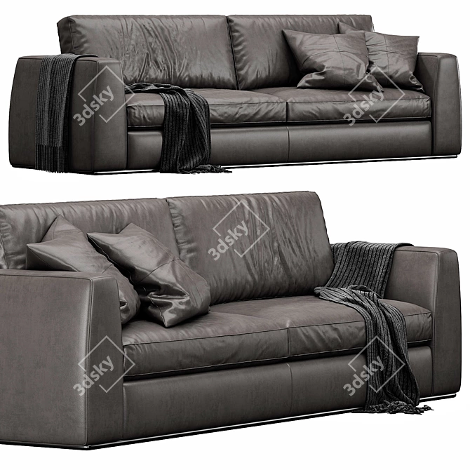 Modern Designer Sofa Andy by CTS 3D model image 6