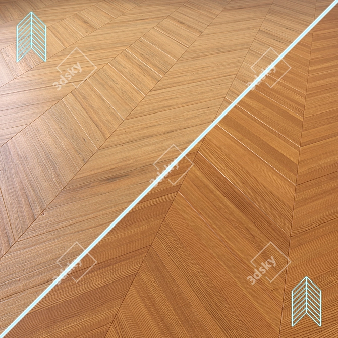 High-Quality 3D Wood Floor 3D model image 1