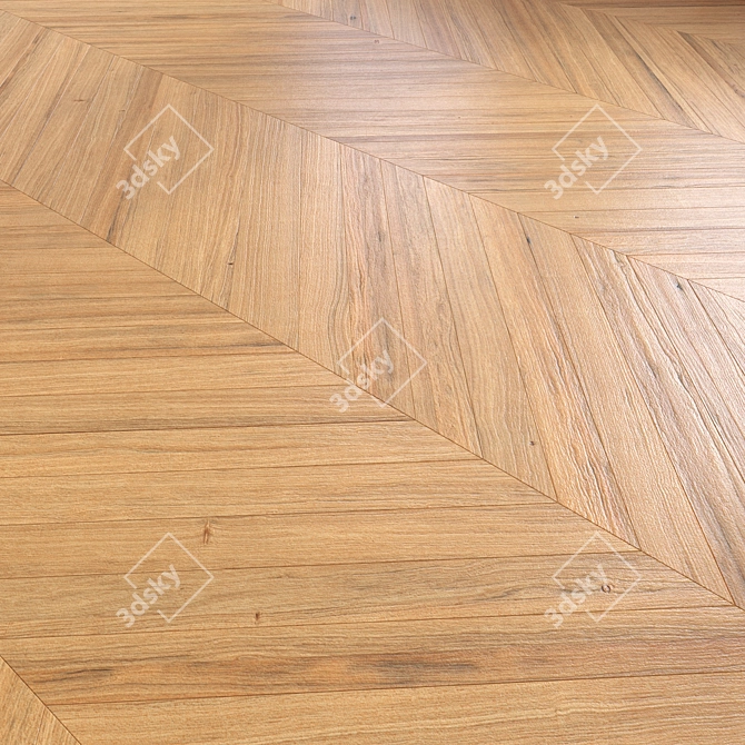 High-Quality 3D Wood Floor 3D model image 2