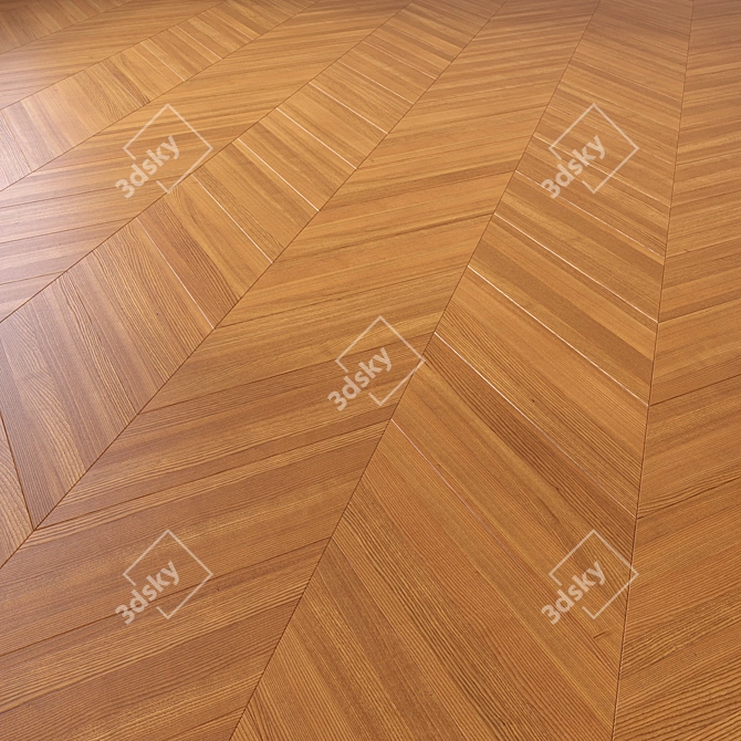 High-Quality 3D Wood Floor 3D model image 5