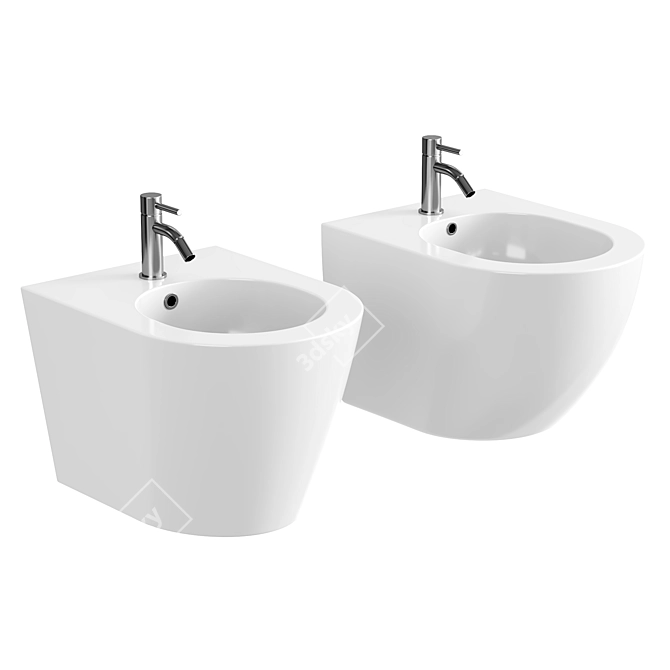 Rimless Forma Nova Toilets 3D model image 3