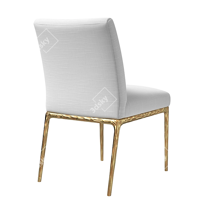 Premium Thaddeus Fabric Side Chair 3D model image 2