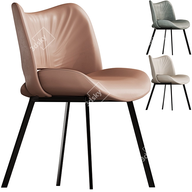 Title: Luxurious Armchair with Turbosmooth 3D model image 1