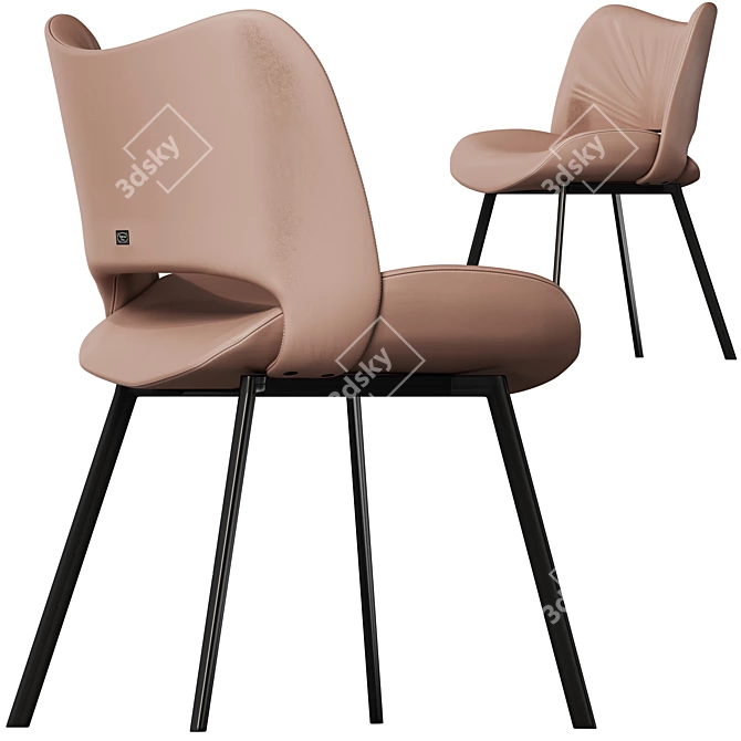 Title: Luxurious Armchair with Turbosmooth 3D model image 2