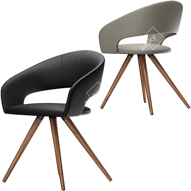 Stylish ICARUS Chair, Modern Design 3D model image 2