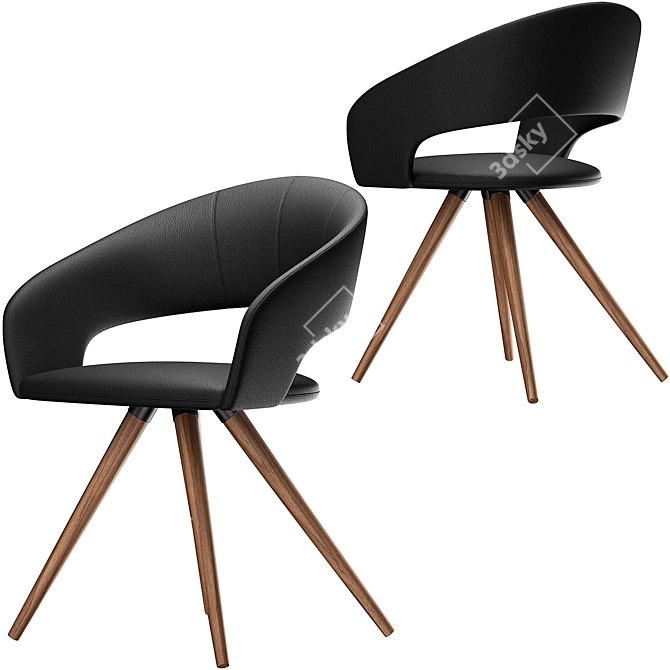 Stylish ICARUS Chair, Modern Design 3D model image 5