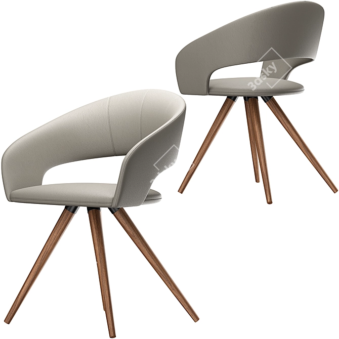 Stylish ICARUS Chair, Modern Design 3D model image 6