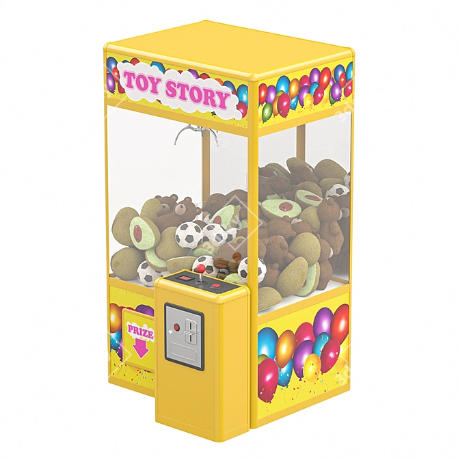 Arcade Claw Crane Toy Machine 3D model image 4