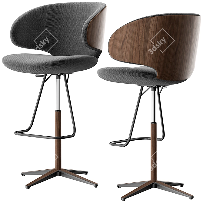 Modern Bar Stool | 3D Render 3D model image 2