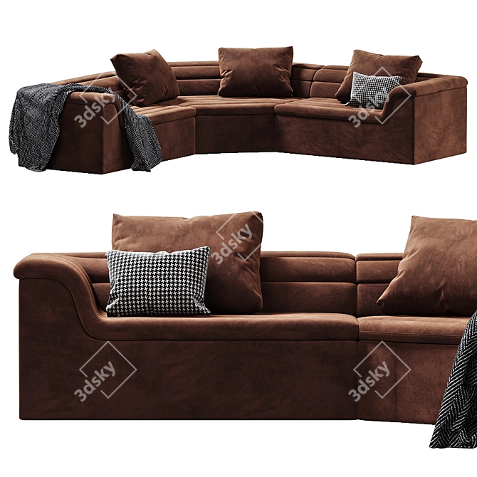 Retro Float Sofa Design Sarah 3D model image 3