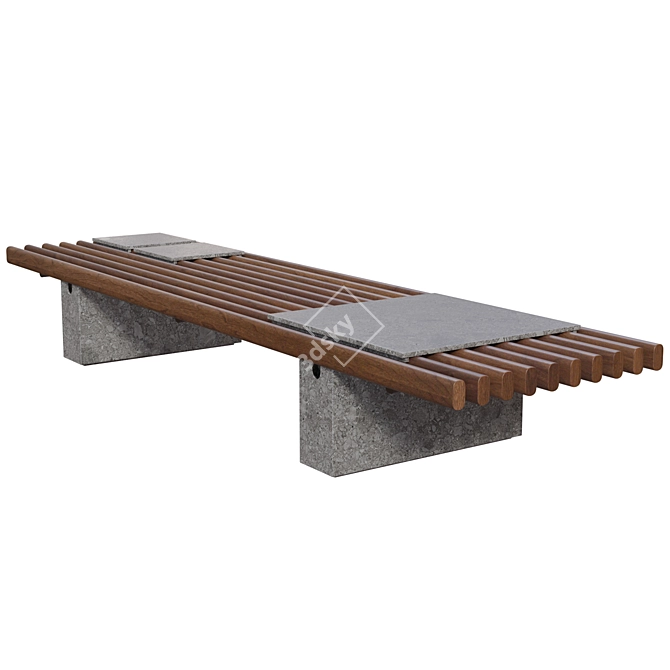 Sleek Panarea Coffee Table 3D model image 2