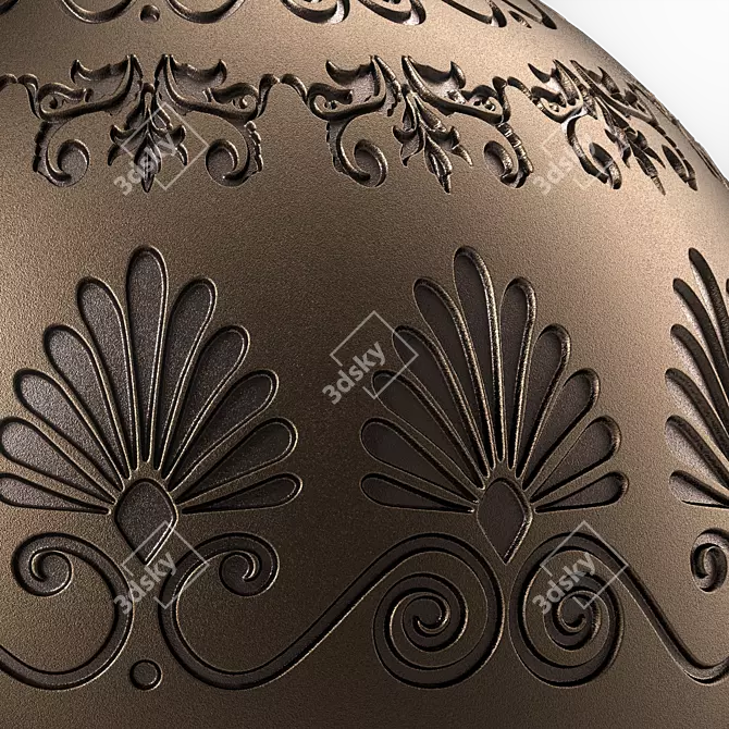 Ornament Metal Panels Set 3D model image 3