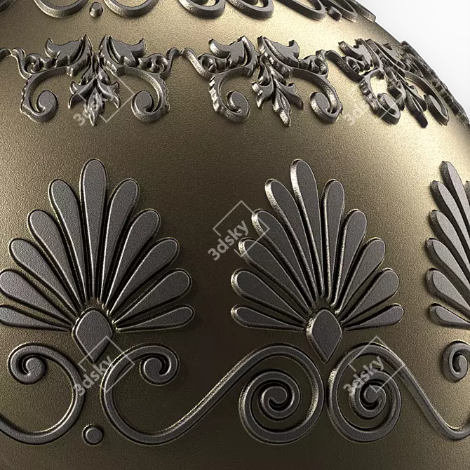 Ornament Metal Panels Set 3D model image 7