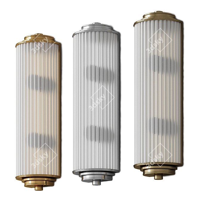 Elegant Charleston Wall Sconce 3D model image 3