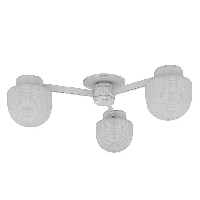 Urban Electric Trivium Chandelier 3D model image 2