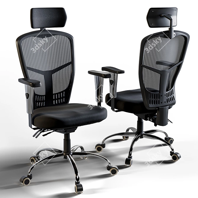 Modern Ergonomic Office Chair 3D model image 1