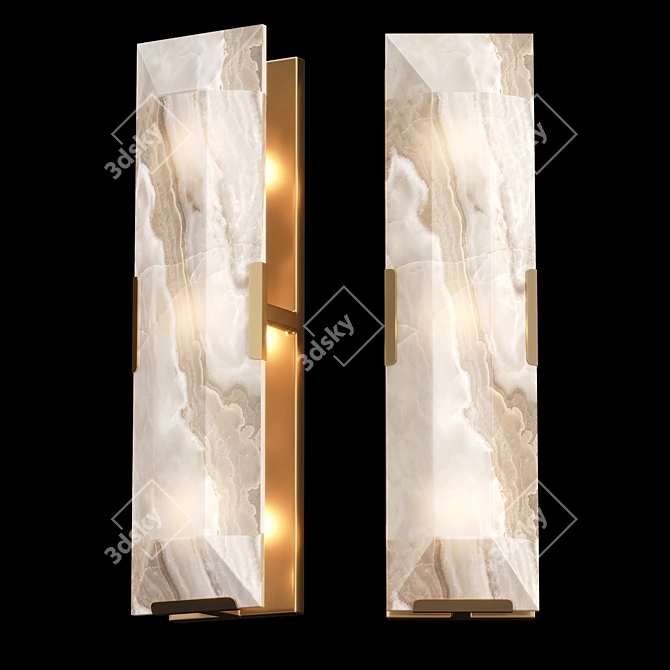 Elegant Modern Wall Lamp - 3Ds Max FBX OBJ 3D model image 1