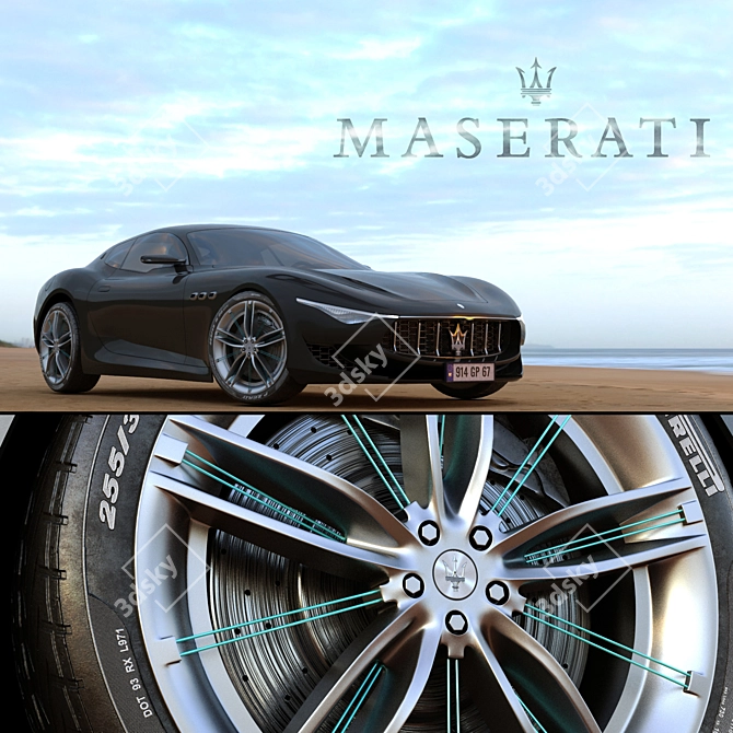 Maserati Alfieri 3D Model Vehicle 3D model image 3