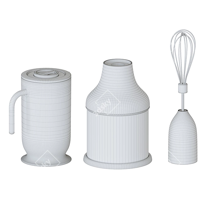 Smeg 50's Style Hand Blender 3D model image 10