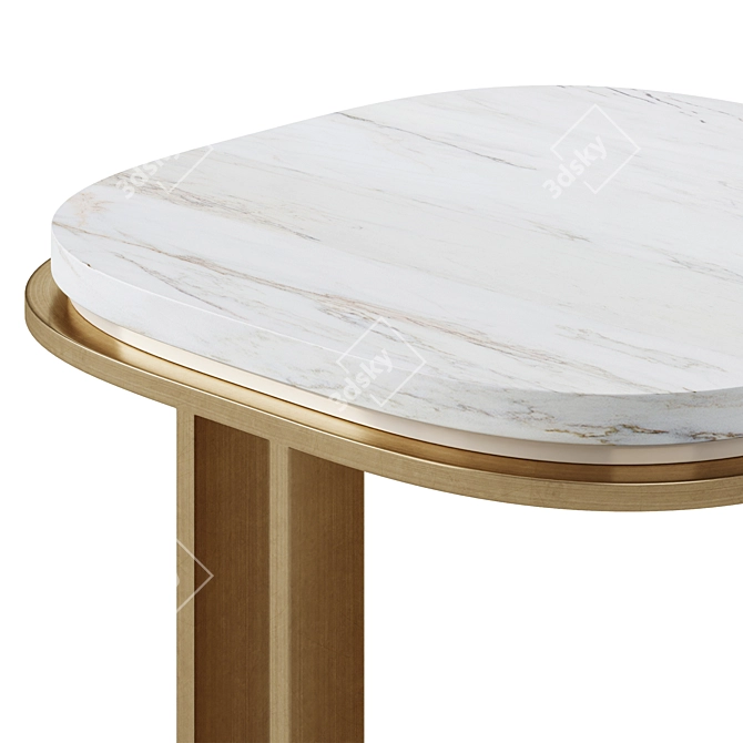 Modern Minimalist Side Table TARTU 3D model image 3