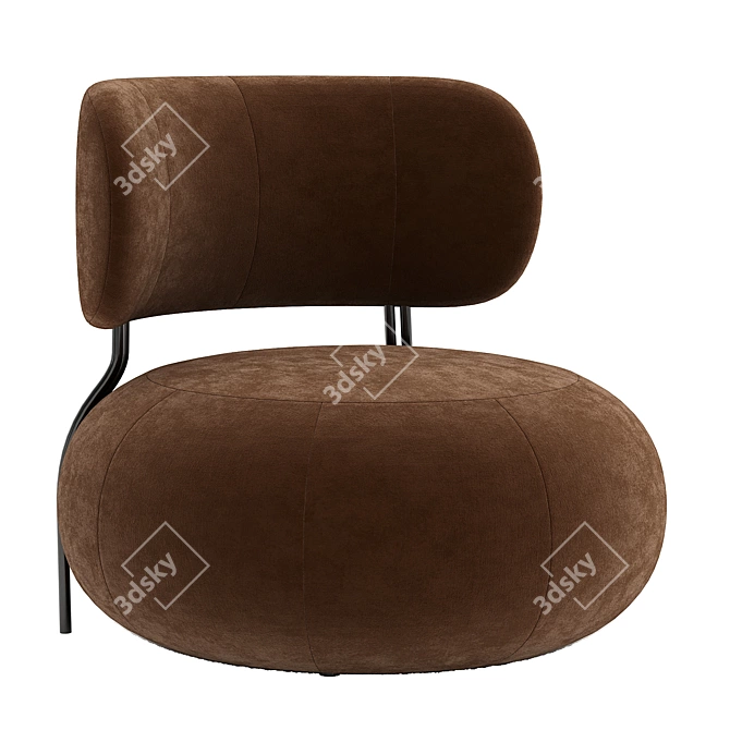 Modern Geo Baby Armchair Feature 3D model image 2