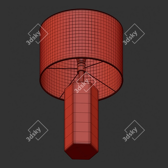 Elegant Nalani Table Lamp 3D model image 4